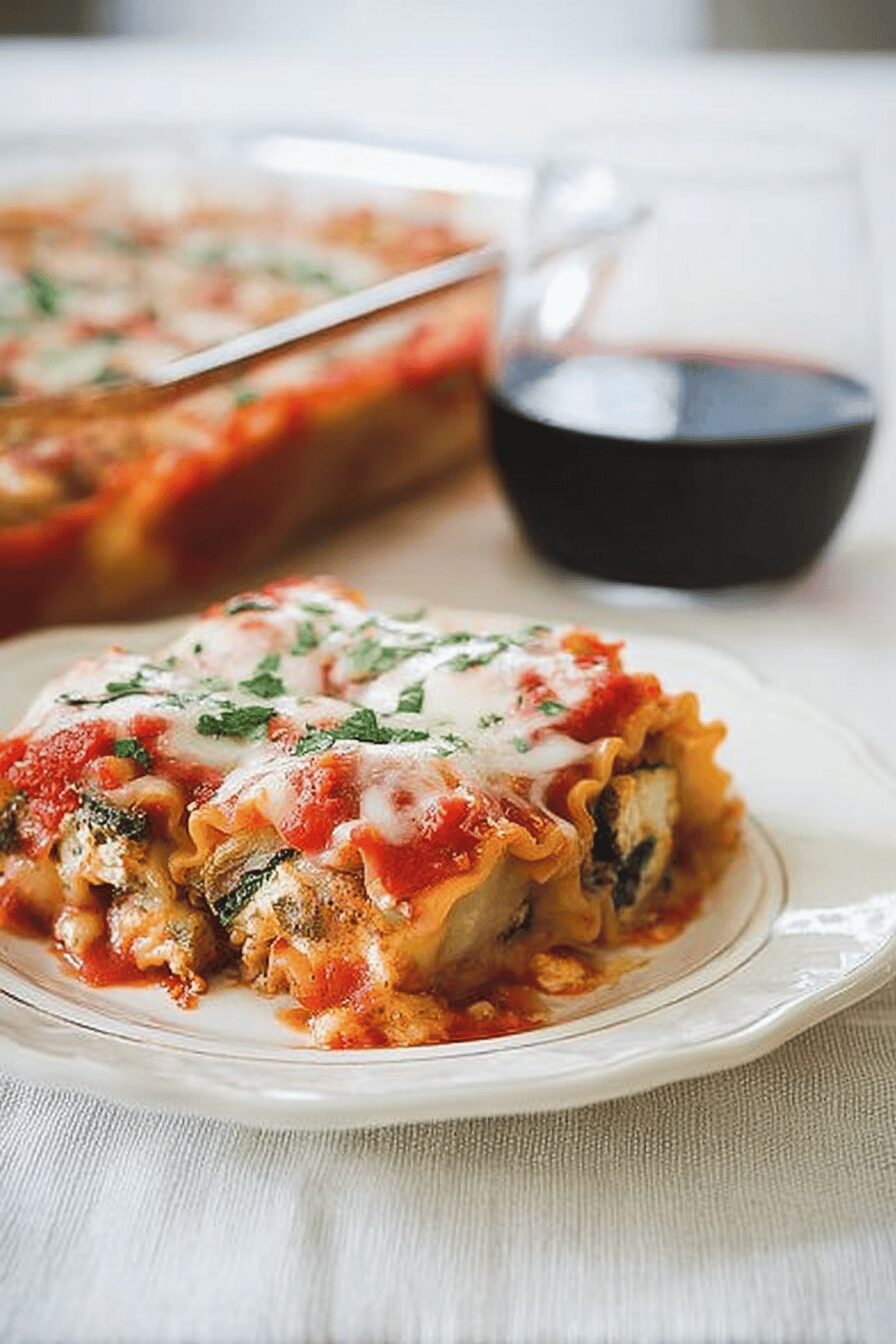 Seasonal Roasted Veggie Lasagna Roll Ups: Healthy & Delicious